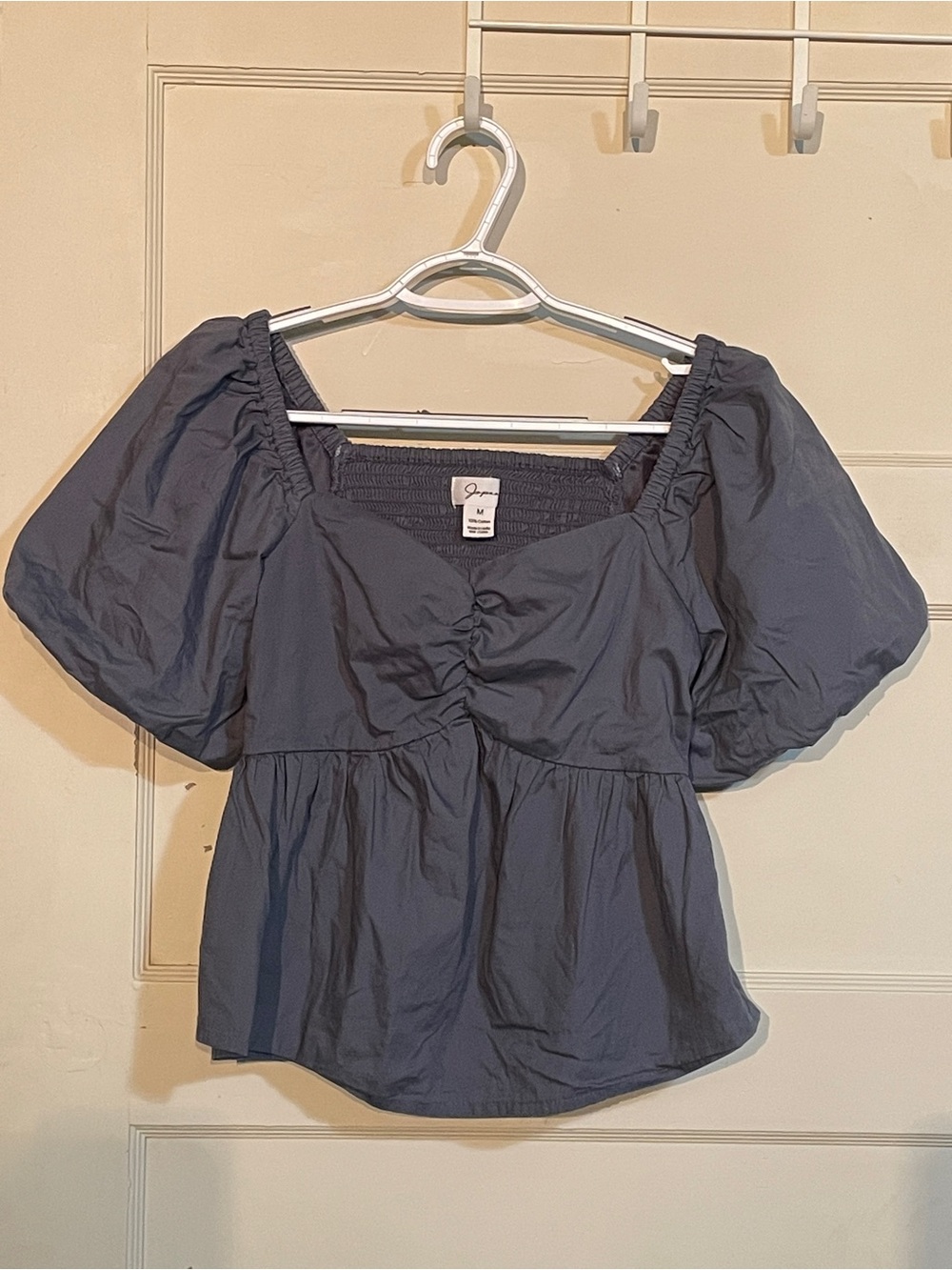 Puff-Sleeve Babydoll Top
